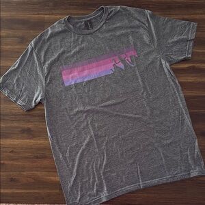 Gildan Softstyle Charcoal Heather Gray T-Shirt Disney Hitchhiking Ghosts Large